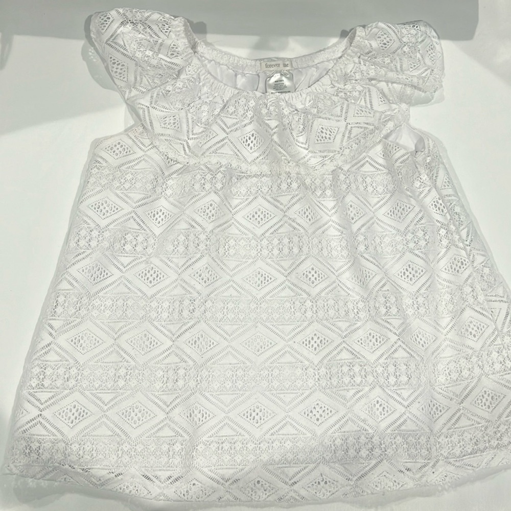 Forever Me girls laced top. Size 10.